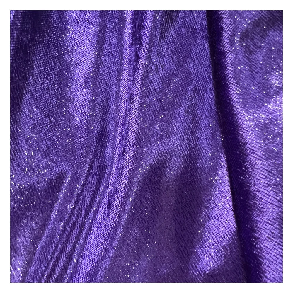 Lame Fabric Shiny sheer Yarn velvet fabric for Evening dress gowns high quality silk velvet fabric by the yard