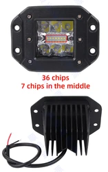 led work lights for truck Jeep Tractor SUV ATV 12V 24V 36W original mini led work light driving lamp fog led headlight