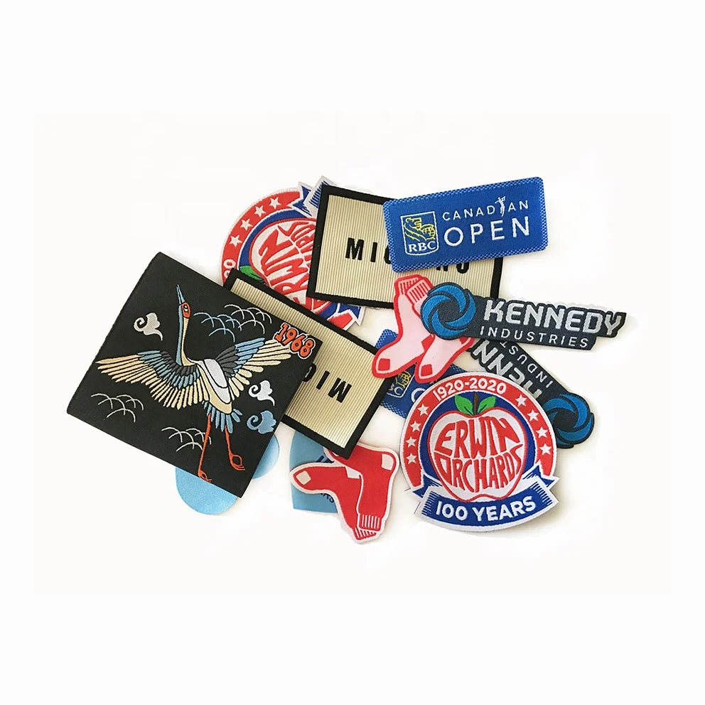 
Оптовая продажа тканых этикеток для одежды/Этикетка/индивидуальная одежда с вышитым логотипом/сатин/шелковая печать 