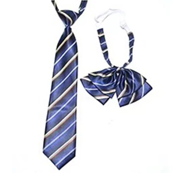 
 Новое поступление, комплект хлопковых галстуков в полоску с галстуком-бабочкой для мужчин  