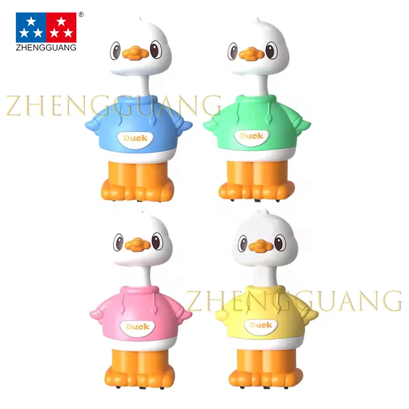 Zhengguang Toys Hot Selling Push Back Car Baby Fall Resistant Car Toy Inertia Press Bobblehead Duck Toy For Kids