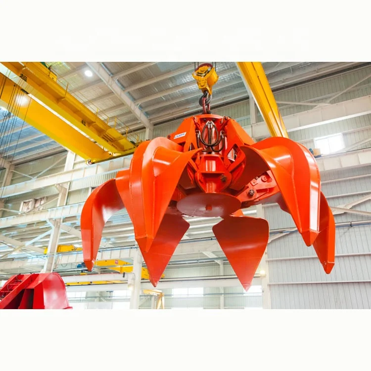 orange peel lotus grab electric hydraulic grapples