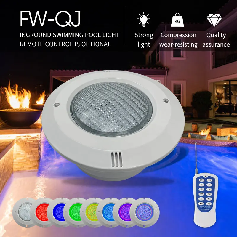New Style Waterproof LED Tuya Remote Control Wifi Swimming Pool Lamp IP68 RGB 12V Spa Recessed Underwater lights