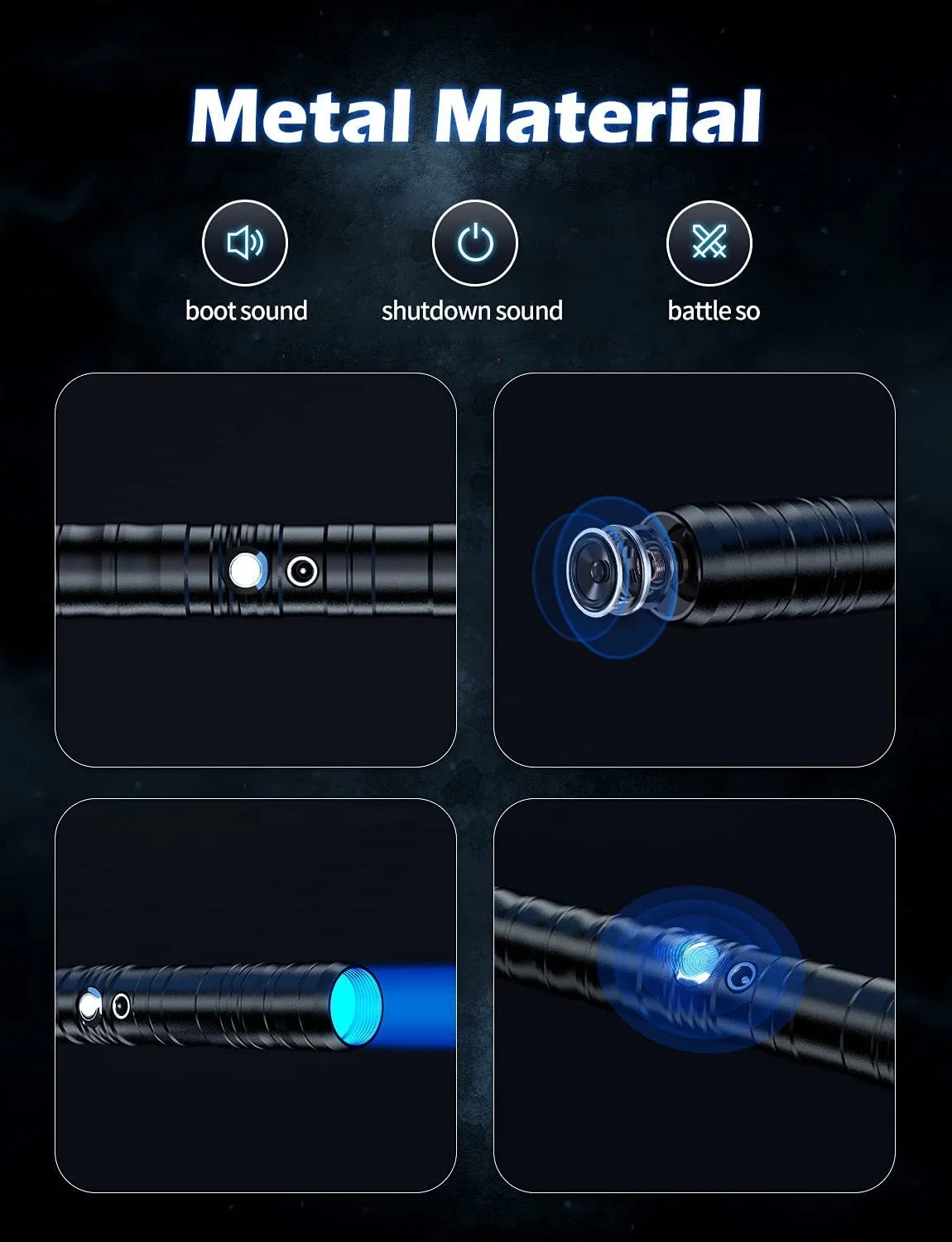 New Mix Colors 2 In 1 Anime Toy Metal Hilt Laser Sword Light Saber Kids Cosplay Rgb Lightsaber