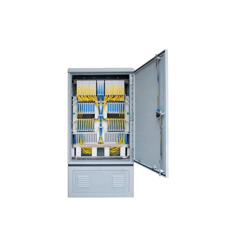 outdoor SMC GFX5-67 fiber optic frame 72-576F fiber distribution cabinet IP55 fiber optic cabinet for FTTH optical frames