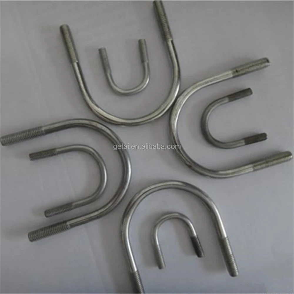 Made In China Bolts U Style  M10 M12 M14 M22  Hot-dip galvanized Stainless Steel U Bolts