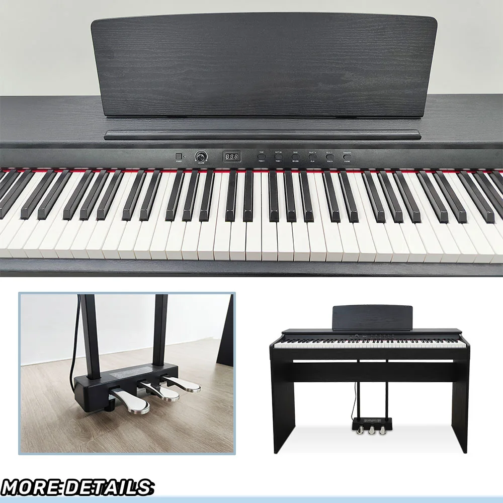Piano Digital Professional Digital Piano Progressive Weighted Keyboard 88 Keys High-Quality Sound Source Dual Bluetooth A16