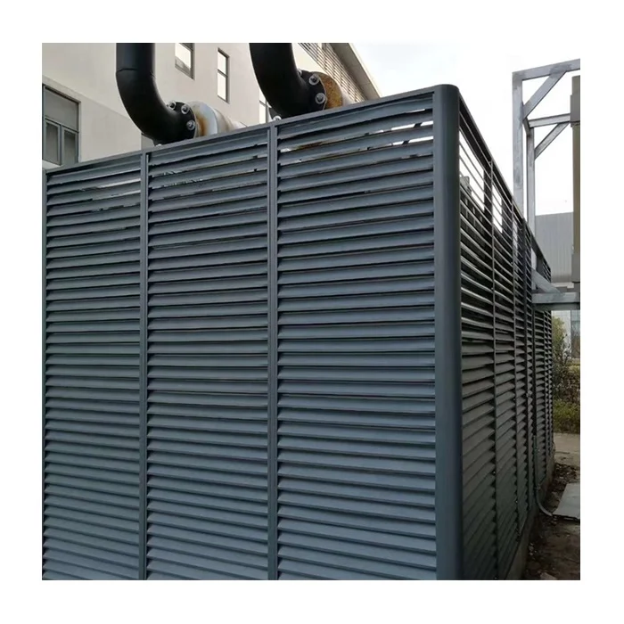 Supply Wholesale Price Cover Air Conditioner Cover Shutter External Aluminium Ac Metal Cover Wall Louver 1.5ton