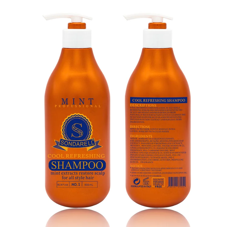 SONDARELL wholesale ice mint ginger cooling shampoo