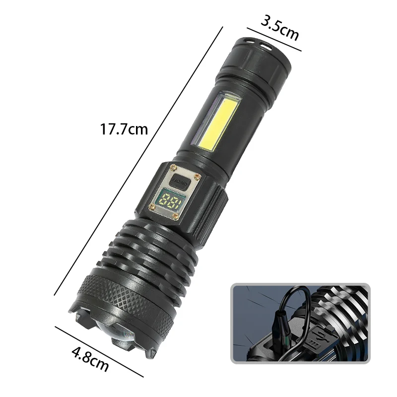 Ultra high lumen network latest white laser flashlight