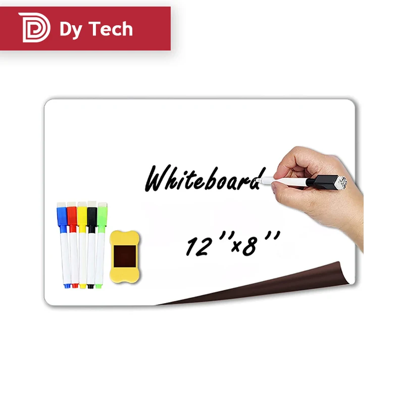 Custom dry erase whiteboard for fridge magnetic board with whiteboard marker and eraser