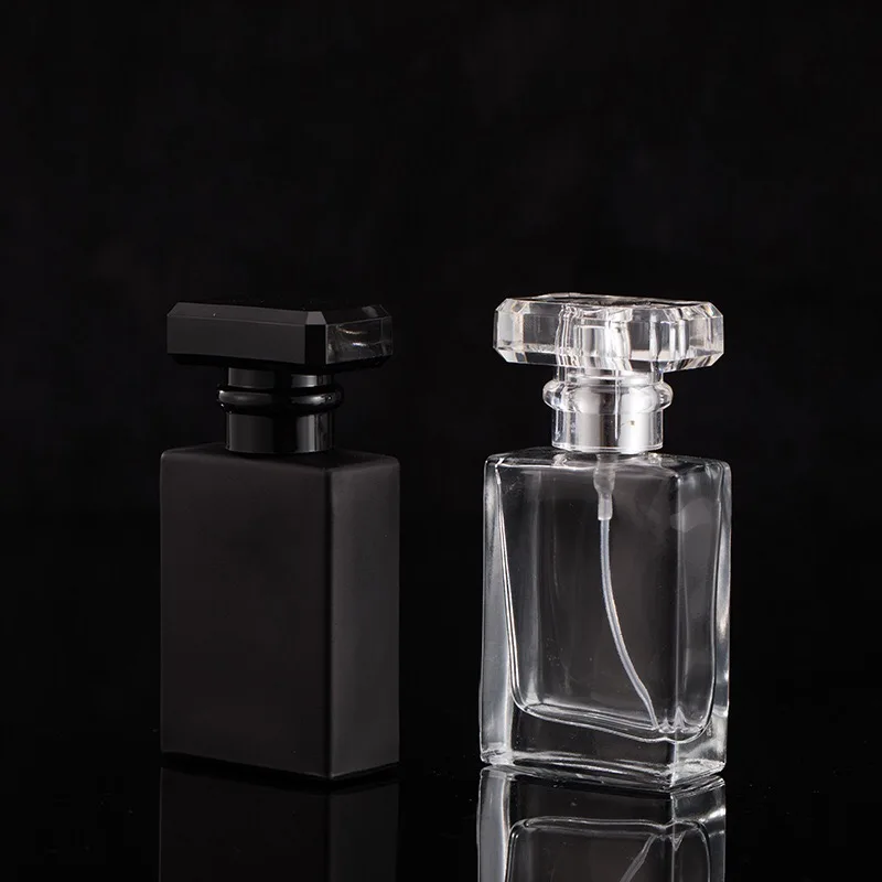 2021 hot sale 50ml  black empty wholesale perfume bottles