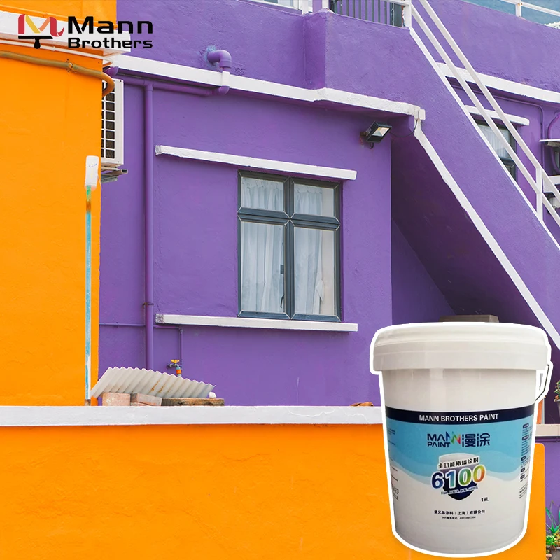 House Water Based Acrylic White Emulsion Paint Building Latex Coating Exterior Wall Paint