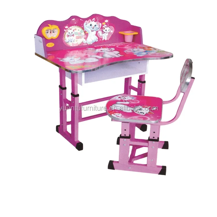 Kids Furniture Children Study Table and Chair Set Modern School Desk and Chair Study Desk Set for Girls Student Mdf,wood