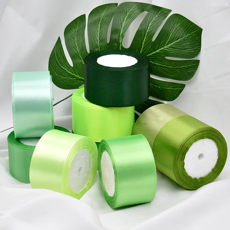 Hanfan Factory Ribbon 5cm 2inch Satin Ribbon Wedding Gift Decoration 25Yard Packaging Clothing Accessories Bow