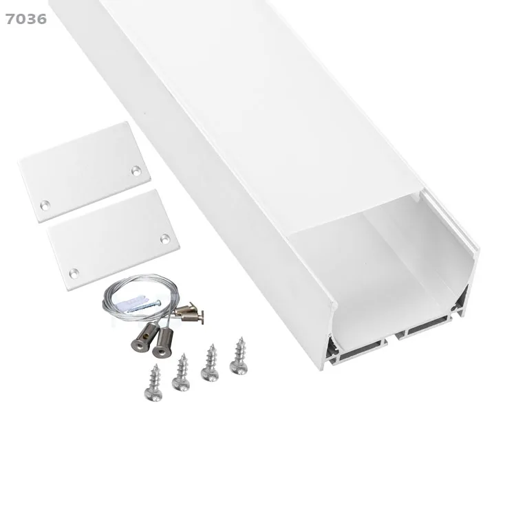 70*36mm led aluminum tube profile polycarbonate linear luminaire housing