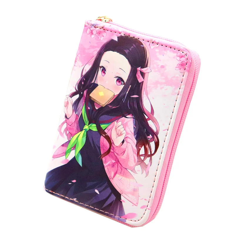 Anime Cartoon Manga Women Girl Gift Zipper PU Wallet Popular Messenger Bag Candy Bag Women Leather Wallets
