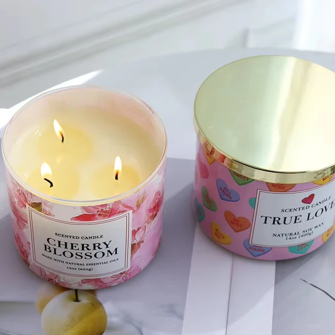 Home Decoration ceramic jar soy wax candle for spa