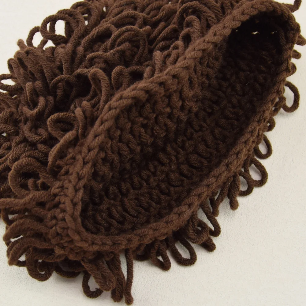 HZM-24441 Hip Hop Hand Crochet Woolen Yarn Caps Novelty Hat Winter Handmade Wig Woolen Cap