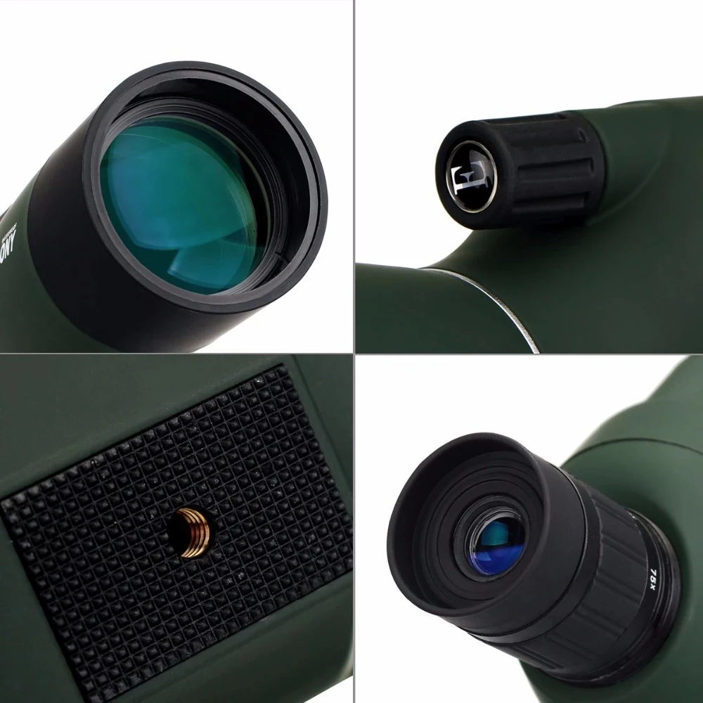 Hot Sell SV28 Outdoor Telescope  25-75x70 Spotting Scope monocular Powerful Binoculars Portable Travel Telescope