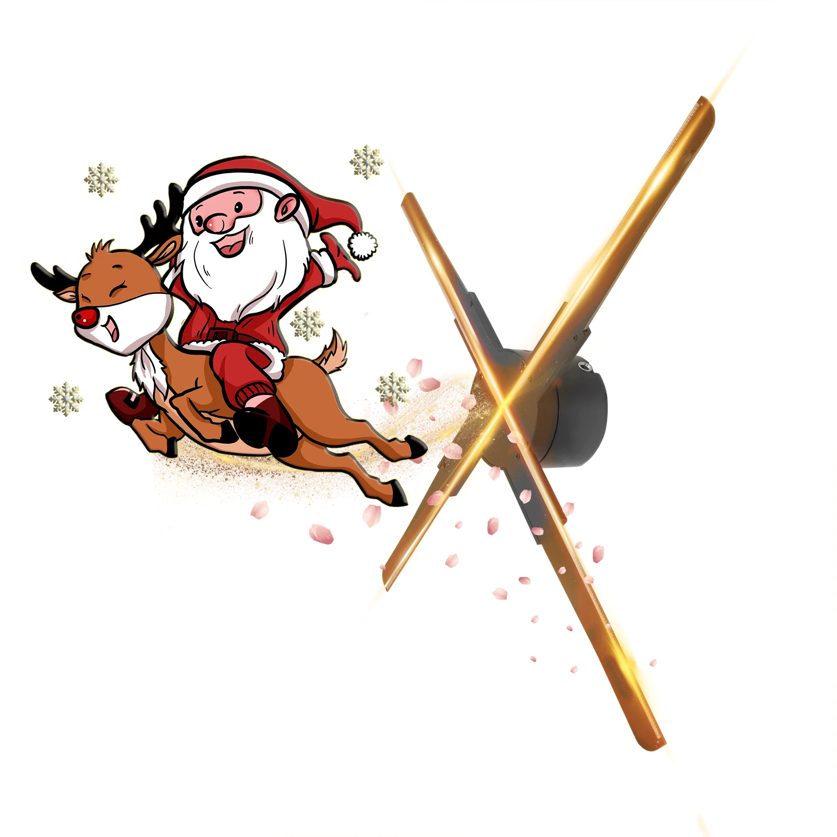 3D Hologram Fan,65cm 3D Hologram Projector Advertising Display with 700 Video Library and 574 LED fan 3d hologram projector