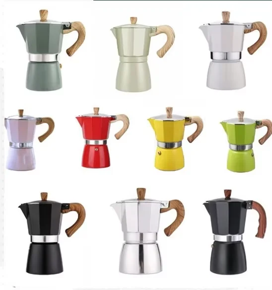 Travel Metal Gift Household Shape Insulated Kettle Arabic Coffee Pot With Wood Handle