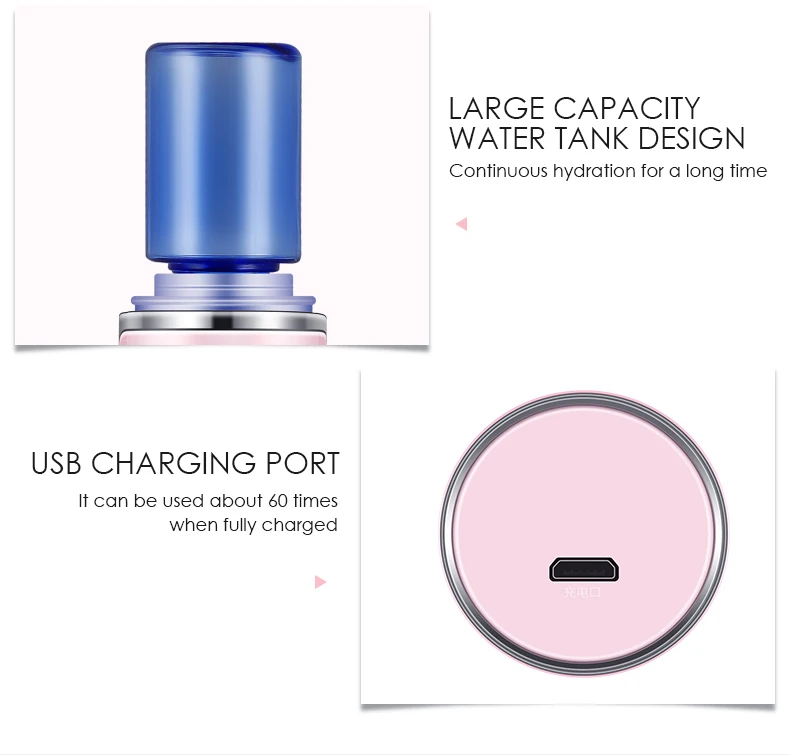 KSKIN ODM/OEM Facial Mister Portable Facial Nano Nebulizers  Skin Care Handy Mist Nebulizer