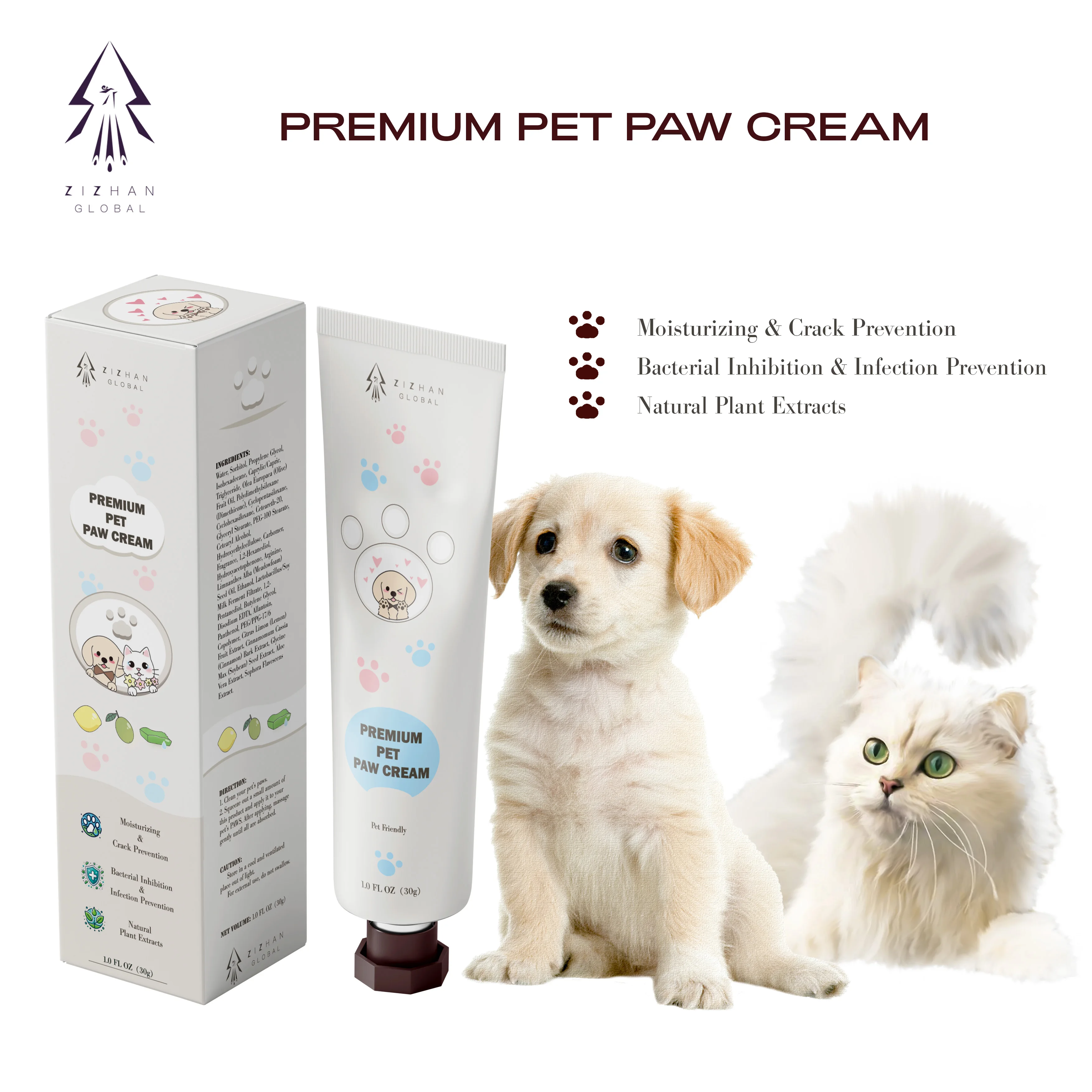Wholesale Price Various Styles Natural Organic  Pet Paws Balm Pet Paw Cream