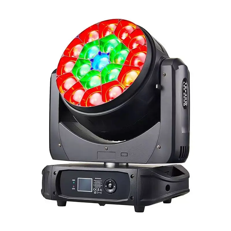 19x40W RGBW Zoom Wash Bee Eye LED Moving Head Led Stage Lights b-eye k15 Wash With Zoom 4.5-45 Degree For Wedding Event Party