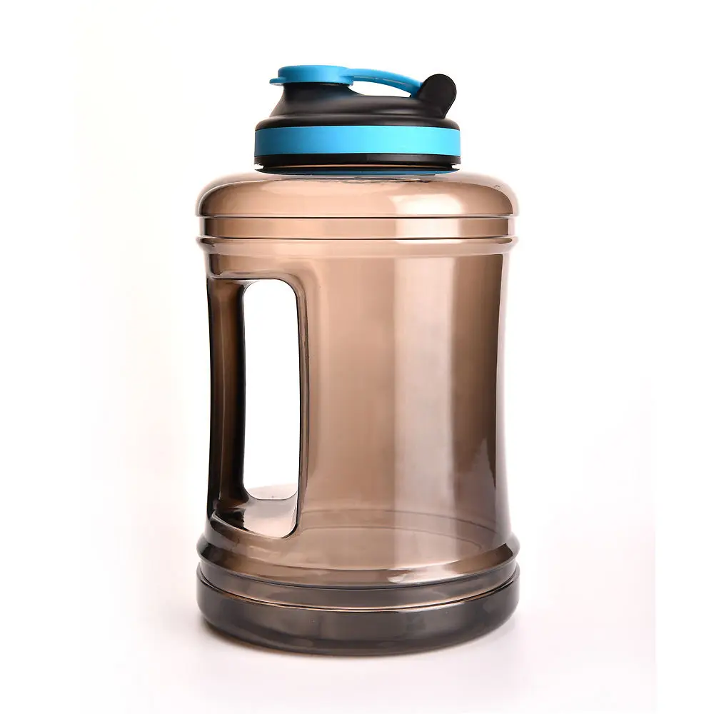 2.5L Custom Bpa Free Fitness Gym Sports Clear Plastic Water Bottle Travel Drinking Water Bottle With Time Marker And Straw