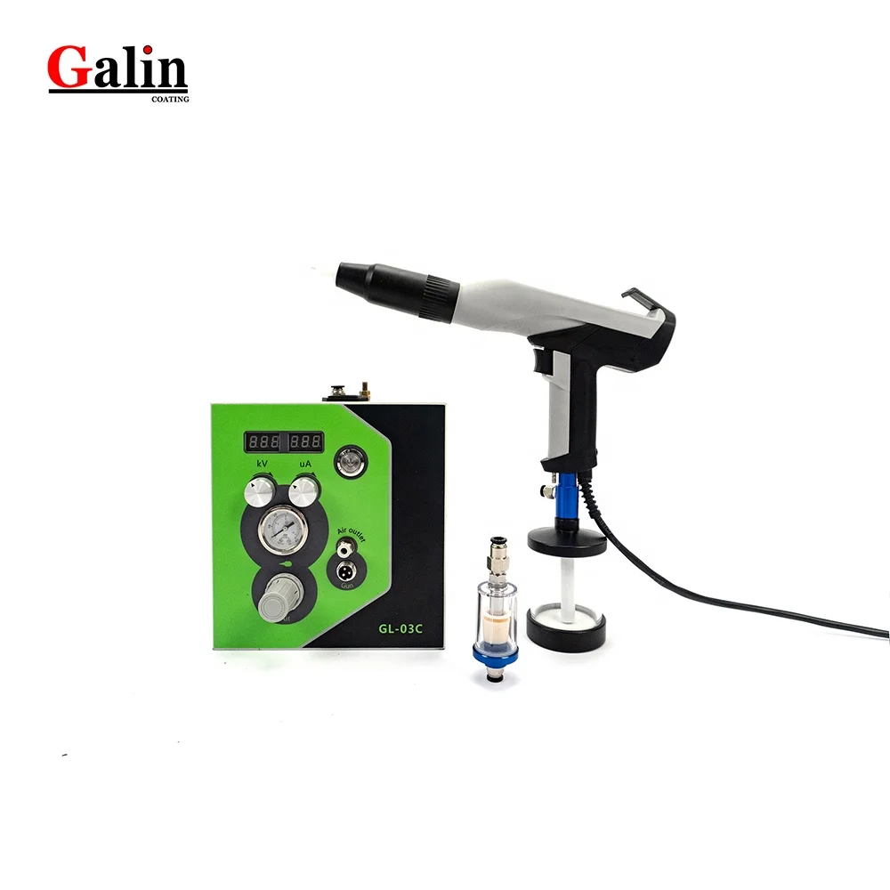 Lab / mini  / portable / powder coating equipment with manual powder coating gun