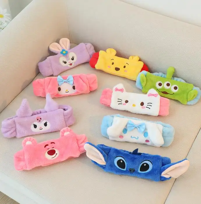 Plush hair band headwear cute Stitch wash fur headbands Accessories wrist band
