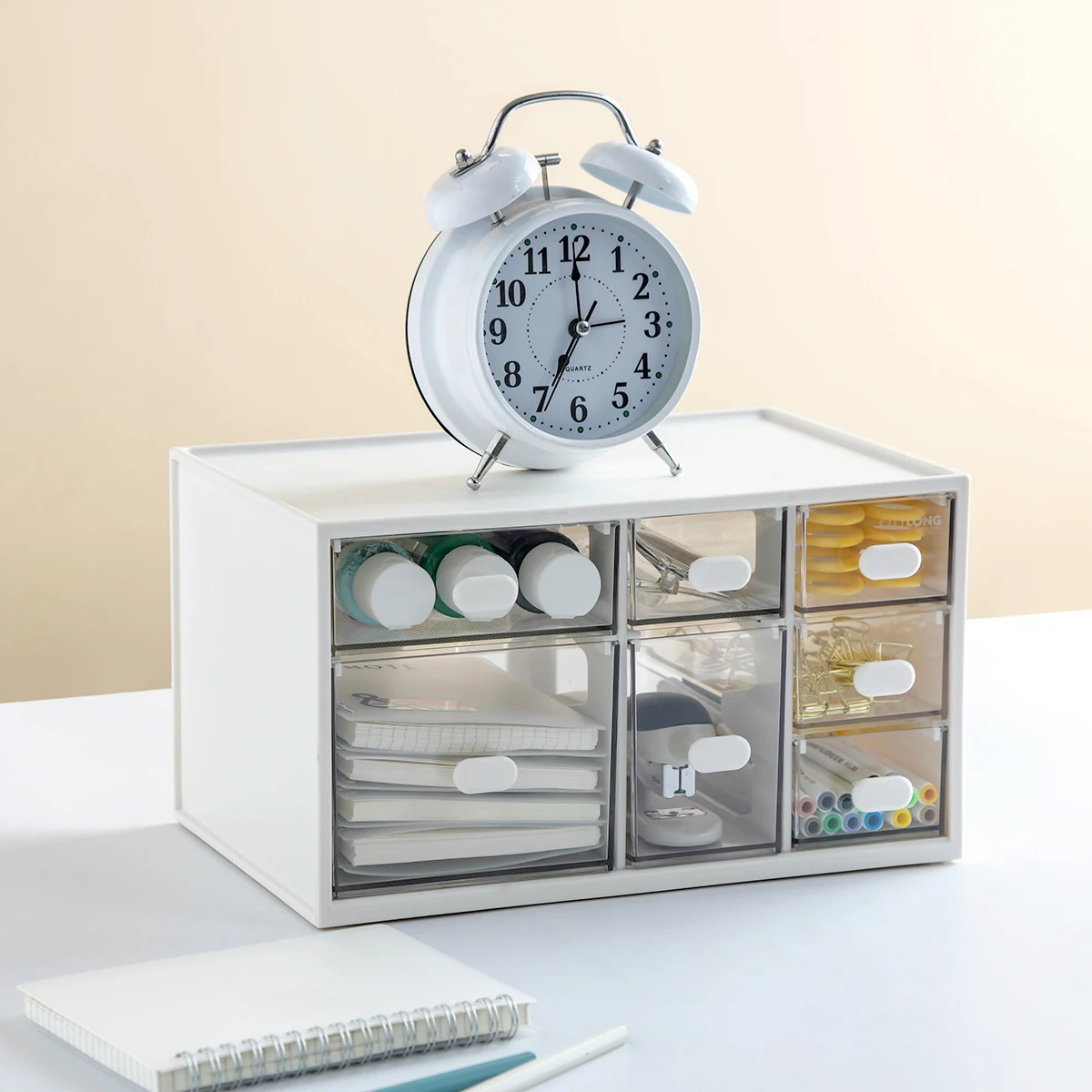 Cosmetics Storage Box Plastic Storage Drawer Type Finishing Desktop Skincare Lipstick Multifunctional Plastic Storage Drawer