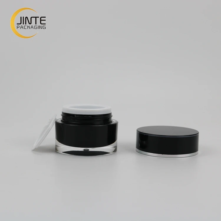  Hot Selling Cosmetic Packaging Double Wall Containers 5ml 10ml 15ml 50ml UV Nail Gel Jar Pot Acrylic