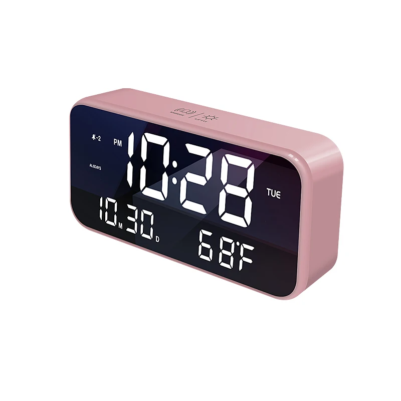 2022 High Quality Smart Digital Calendar Temperature Home Decoration Digital Alarm Clock