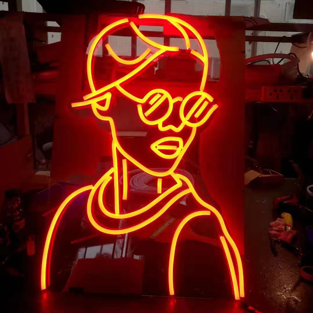 3 feet wide 4 feet long neon led fish sign led neon sign custom made led neon sign letters