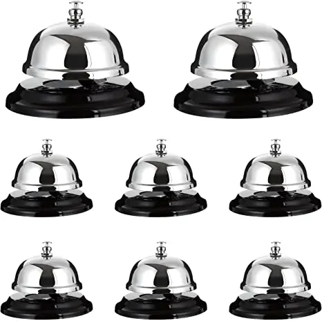 Wholesale Stainless steel Kitchen Restaurant Service Bell Desk Bell Restaurant Kitchen Call Meal Bell
