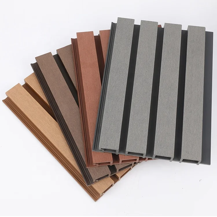 Classic Pool Double Side Decorations Modular Hardwood Fence Co-extrusion Wall Panel WPC Decking for Wall