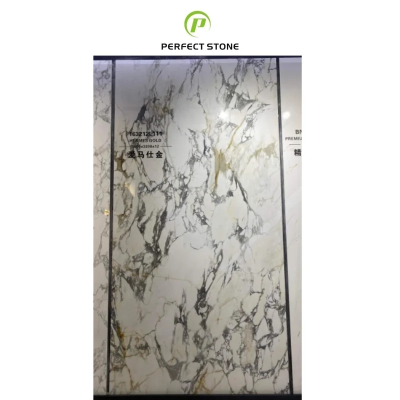 Ceramic Polished Glazed Slabs Pandora Sintered Stone Tile 1600*3200*12mm For Living Room Sintered Stone Slabs