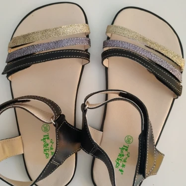 TipsieToes Genuine Leather women sandals  Fashion Women Barefoot Flat Sneakers Women Shoes 2022 bigger size 45 46