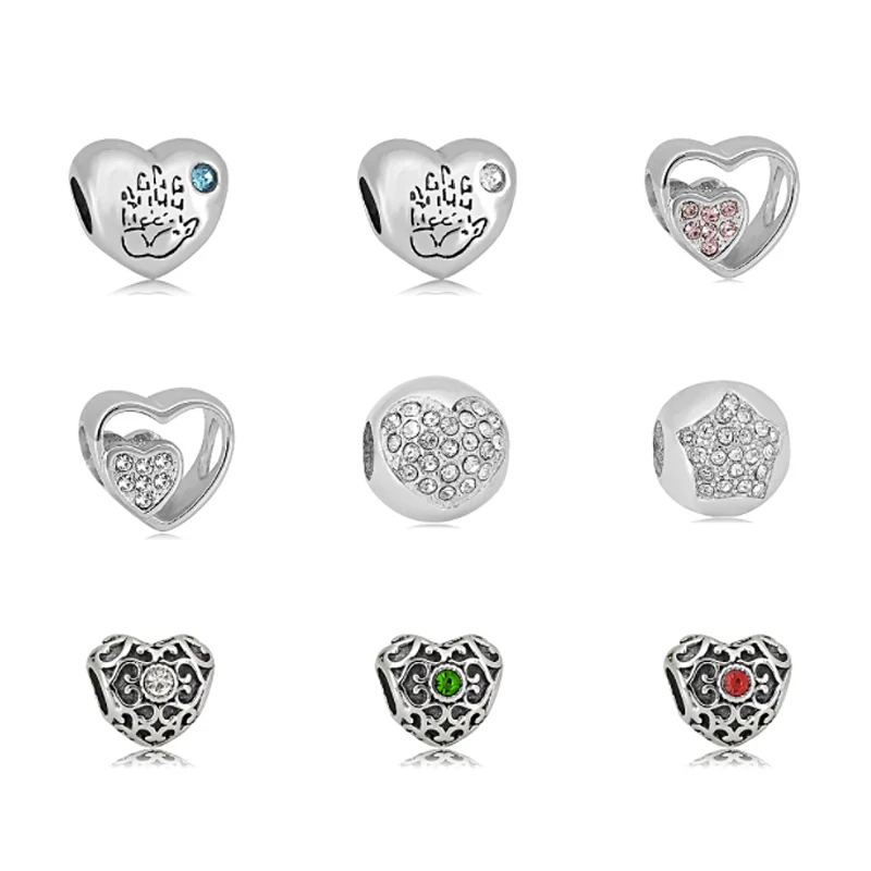 Wholesale Custom Statement Stainless Steel 3D Mockup DIY Designer Charm Metal Beads for Jewelry Making Bracelet