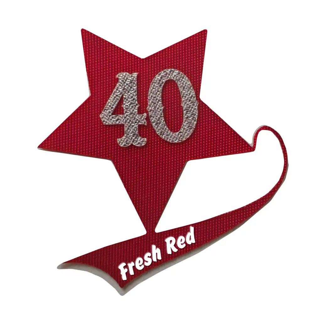 Hot Fresh Red Adhesive Backing  Tackle twill  fabric  for Embroidery Jersey for baseball jersey ice hockey wear