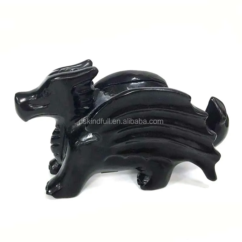New Product Wholesale Natural High Quality Hand Carved Quartz Crystal Flying Dragon Fluorite Dragon For Gift
