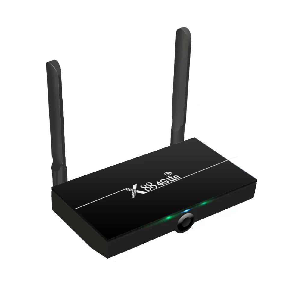 ТВ-приставка X88 4G Lte 2 ГБ + 16 Гб Новая sim-карта сеть Android и 5G двойной Wi-Fi Поддержка нескольких стран rk3328 телеприставка