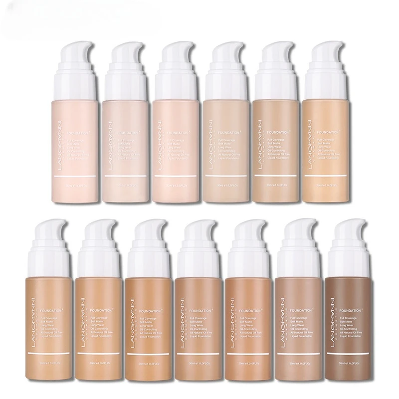 Press Foundation Matte Oil Cover European and American Makeup