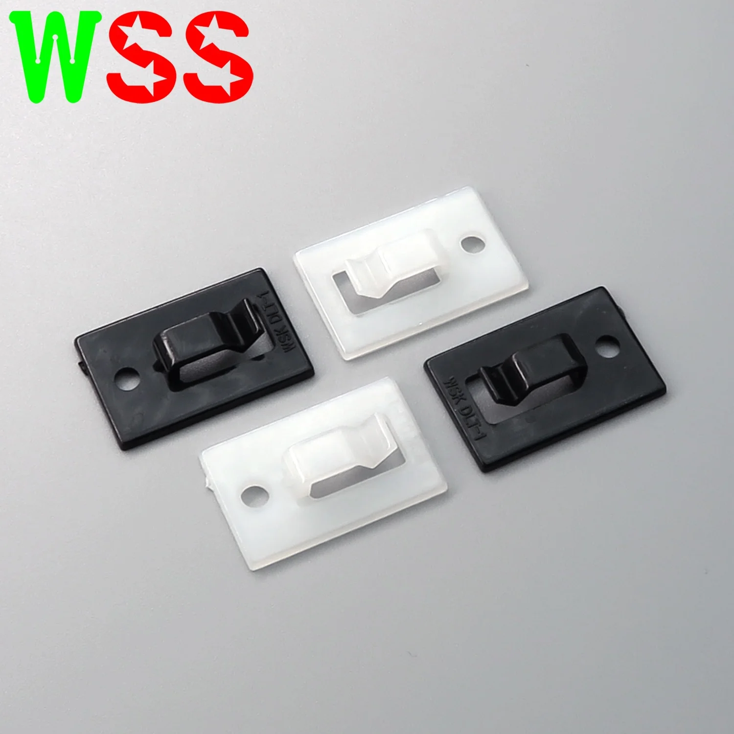 Nylon Self-Adhesive Saddle Type Tie Mount Cable Clamp Clips 3M Tape
