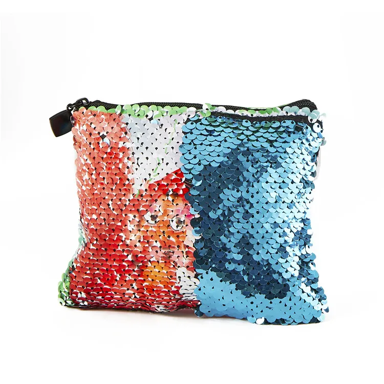 Prosub Sequin Sublimation Purse Blank Personalized Customization Printing Sublimation Sequin Coin Wallet