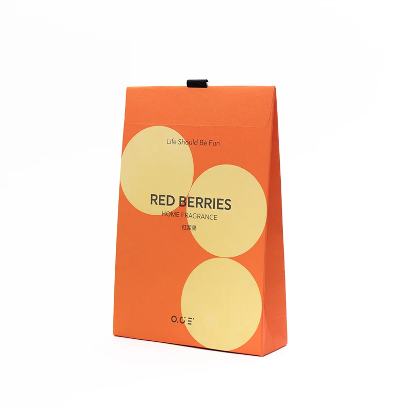 Top Quality Fresh Scent Vermiculite Stone Fragrance Paper Sachet Aroma Envelop Sachet With Hanging String