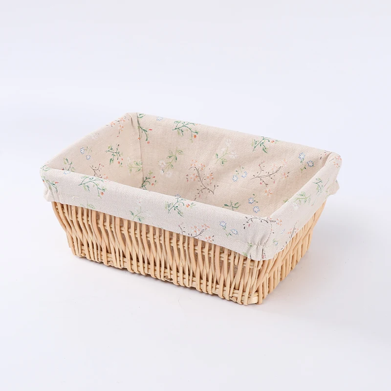 Hot Popular Top Quality Rattan Rectangle Bread Wicker Crafts Basket
