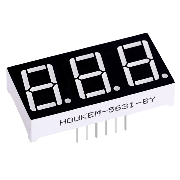 HOUKem 5631 FND синий 0 56 дюймов 7-сегментный 3-значный светодиодный дисплей модуль